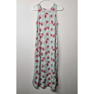Tommy Bahama Sleep Dress Women's Small Tank Nightgown Sleepwear Floral Long Soft